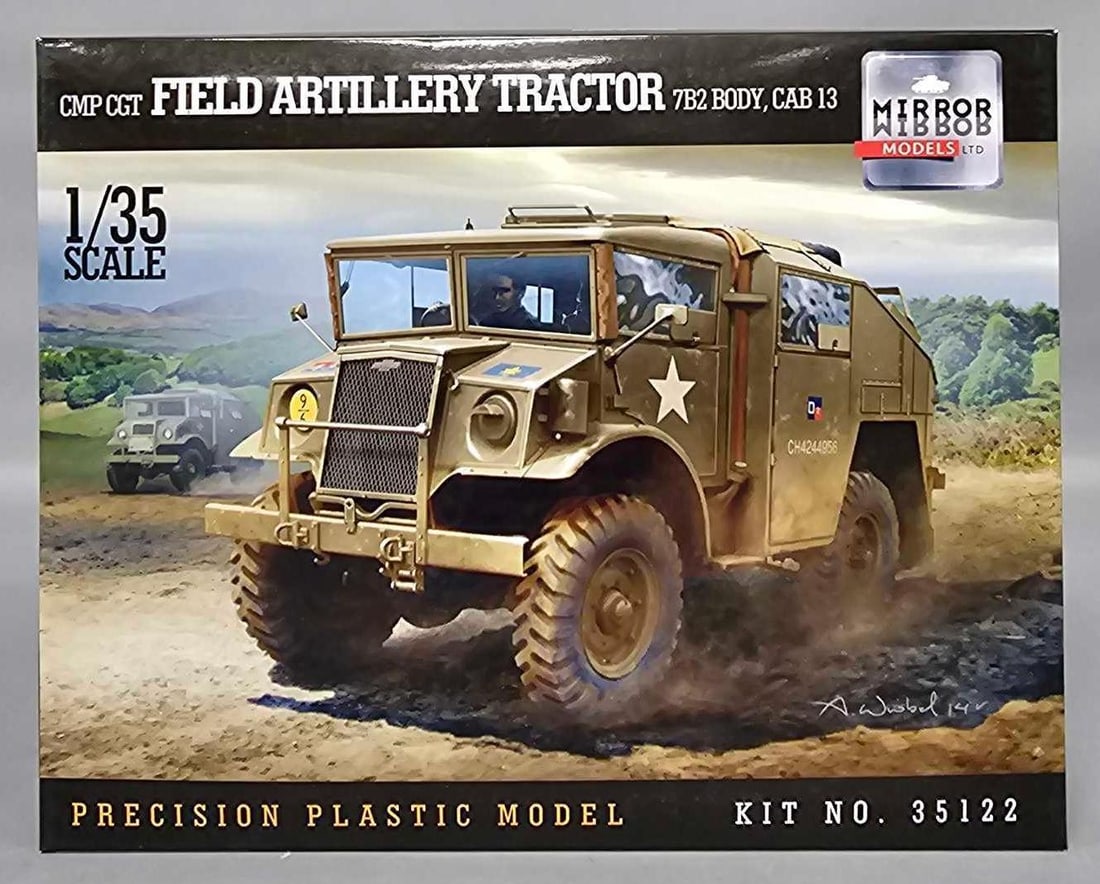 Mirror Models 1:35 CMP CGT Field Artillery Tractor7B2 body Cab 13 kit 325122: Mirror Models CMP CGT Field Artillery Tractor7B2 body Cab 13 kit 325122 This is an open box, sealed bag kit with all parts accounted for and an original instruction sheet mint as seen in the photos.