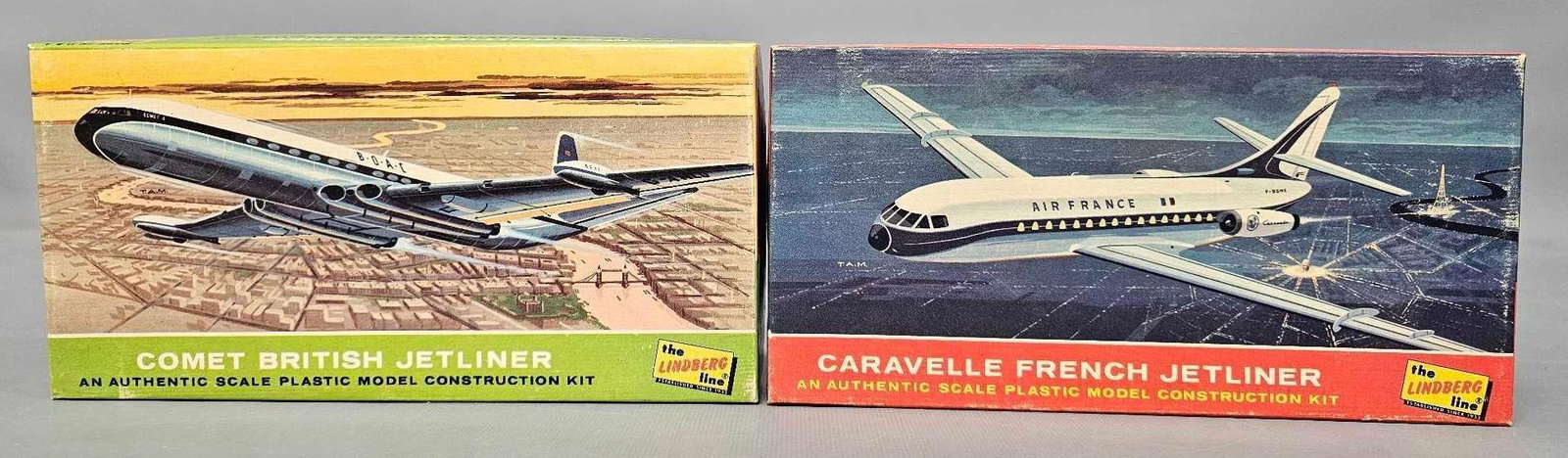 Lindberg Line 1:12 Caravelle French Jetliner and Comet British Jetliner kit 411:60 and 4:2:60: Lindberg Line 1:12 Caravelle French Jetliner and Comet British Jetliner kit 411:60 and 4:2:60 This is an open box, sealed bag kit with all parts accounted for and an original instruction sheet mint as