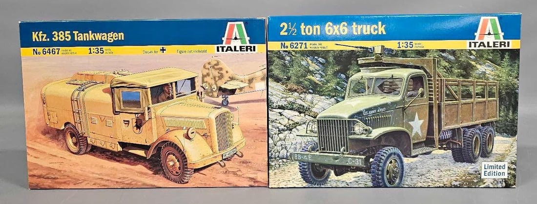 Two Italeri 1:35 kits 2 1/2 ton 6x6 truck and Kfx. 385 Tankwagen kits 6271 and 6467 (1 of 5)