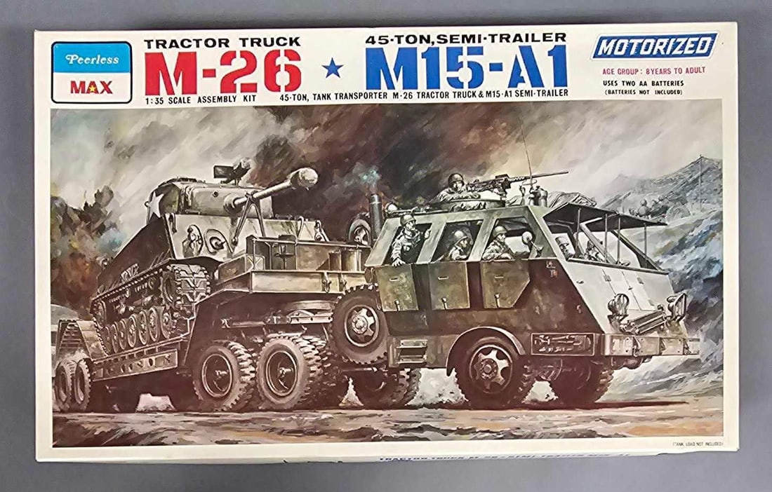 Peerless Max 1:35 Tractor Truck M-26 45 ton Semi-Trailer M15-A1 kit 3501 (1 of 7)