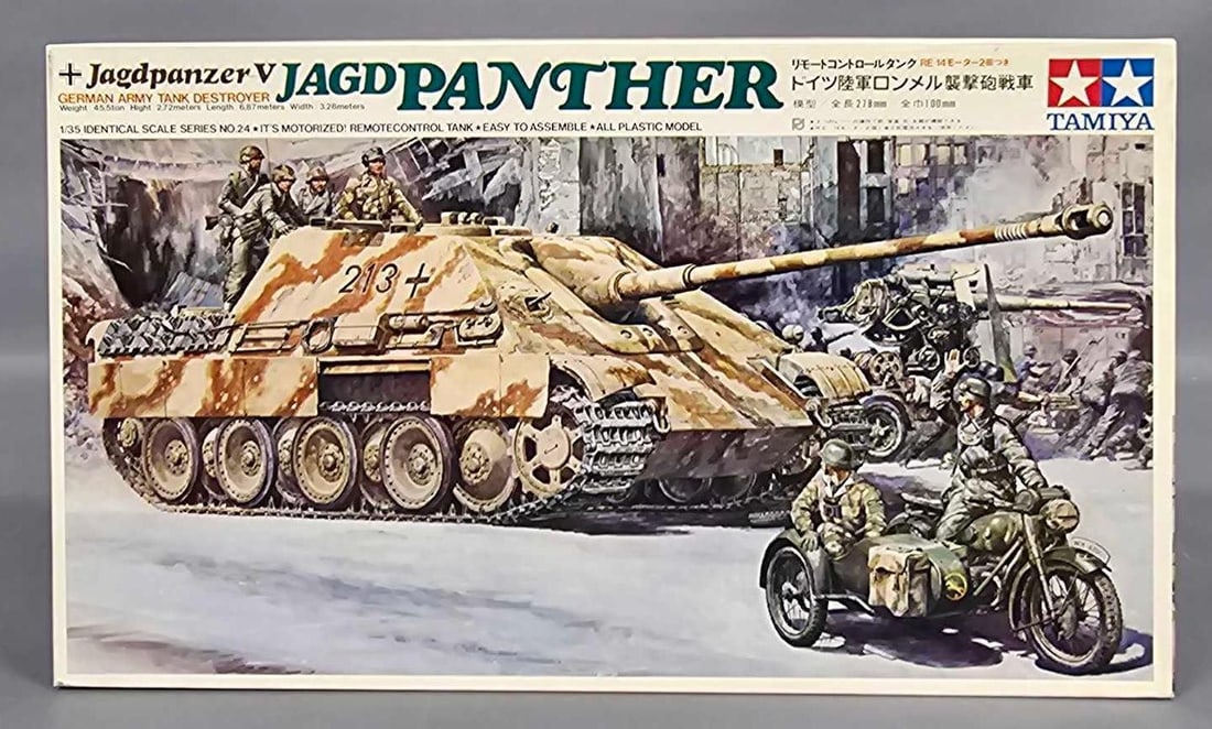 1:35 Tamiya Jagdpanzer V JAGD Panther motorized kit 798 (1 of 7)