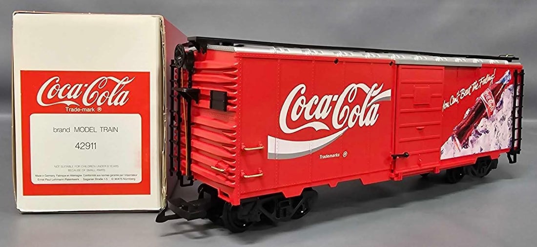 LGB G gauge 42911 Coca Cola box car in original box (1 of 10)