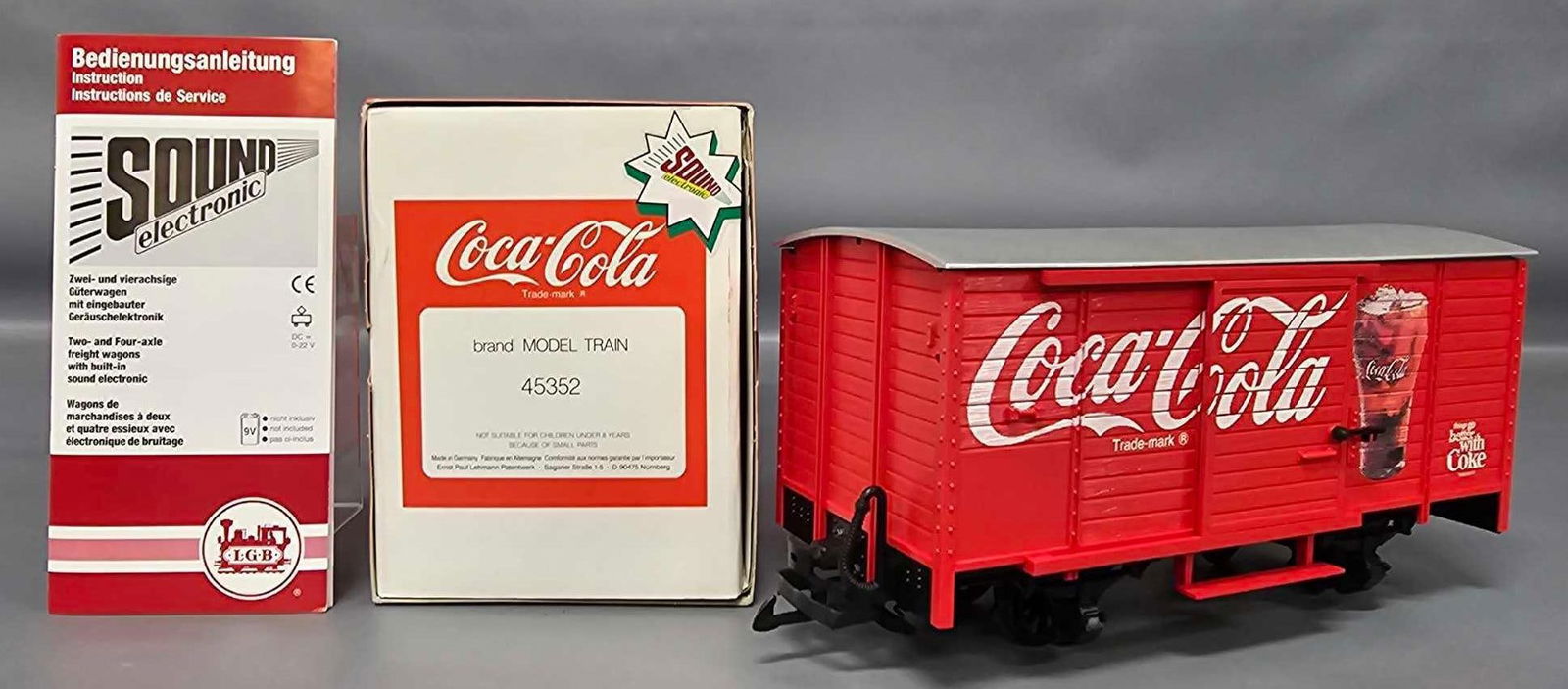 Lgb 25194 Coca Cola Locomotive And Sound Boxcar
