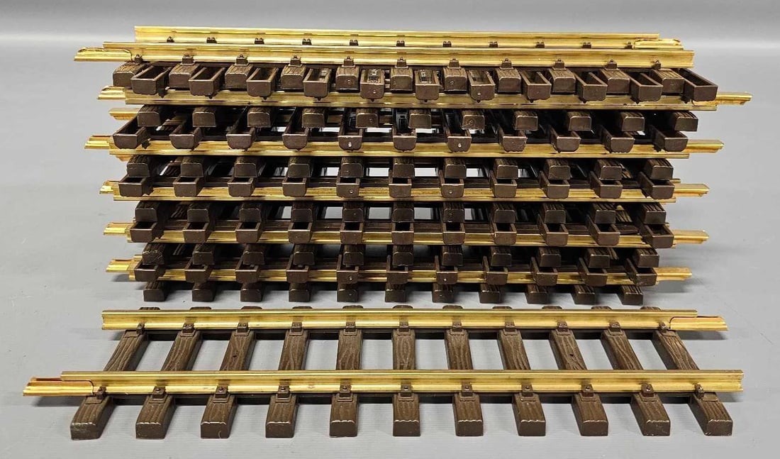 Twelve sections of LGB G gauge 11 3/4 inch straight track 1000 (1 of 3)