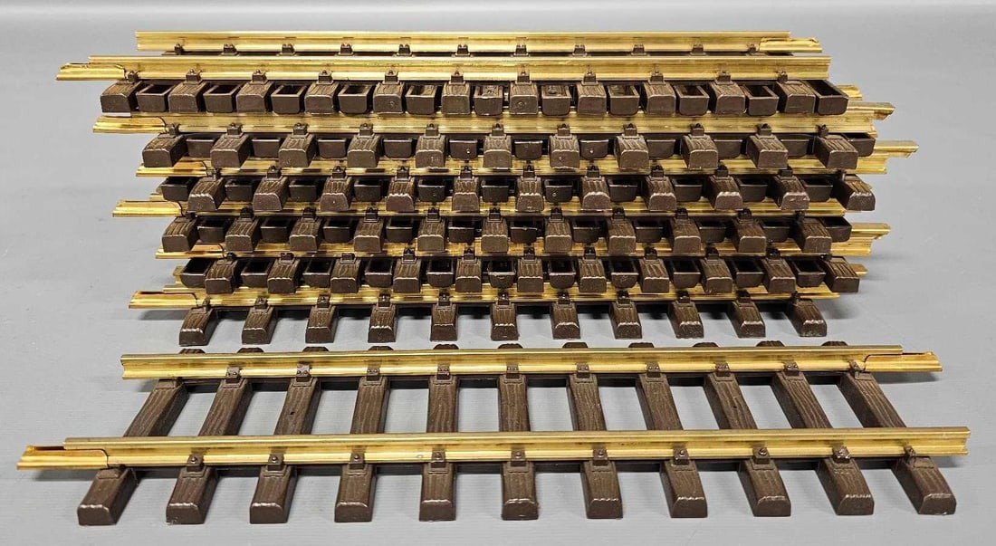 Twelve sections of LGB G gauge 11 3/4 inch straight track 1000 (1 of 3)