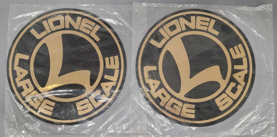 Two Lionel Large Scale hanging advertisements (1 of 5)