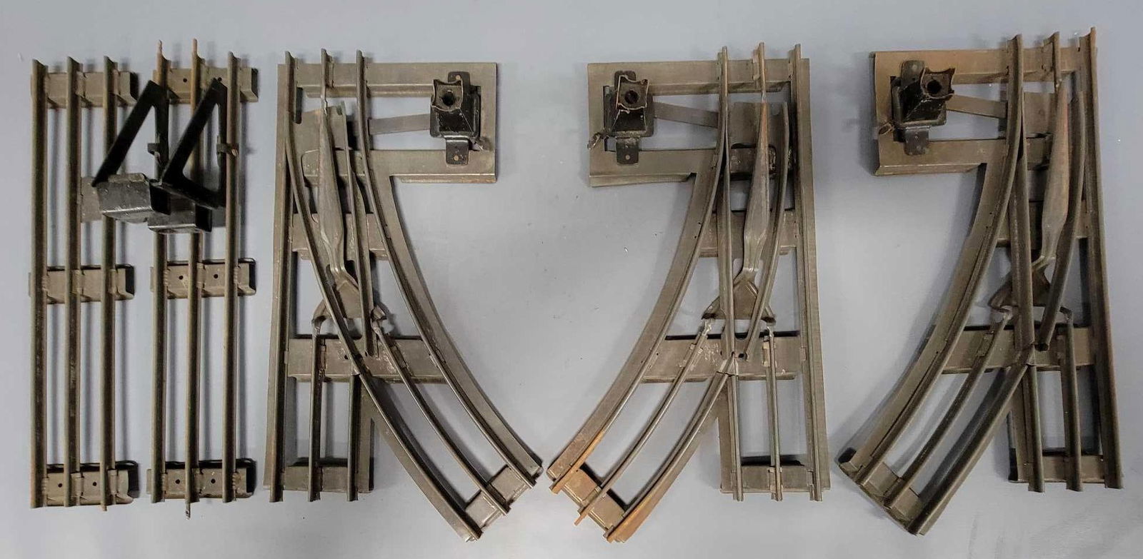 Group of three Lionel prewar standard gauge track switches (1 of 6)