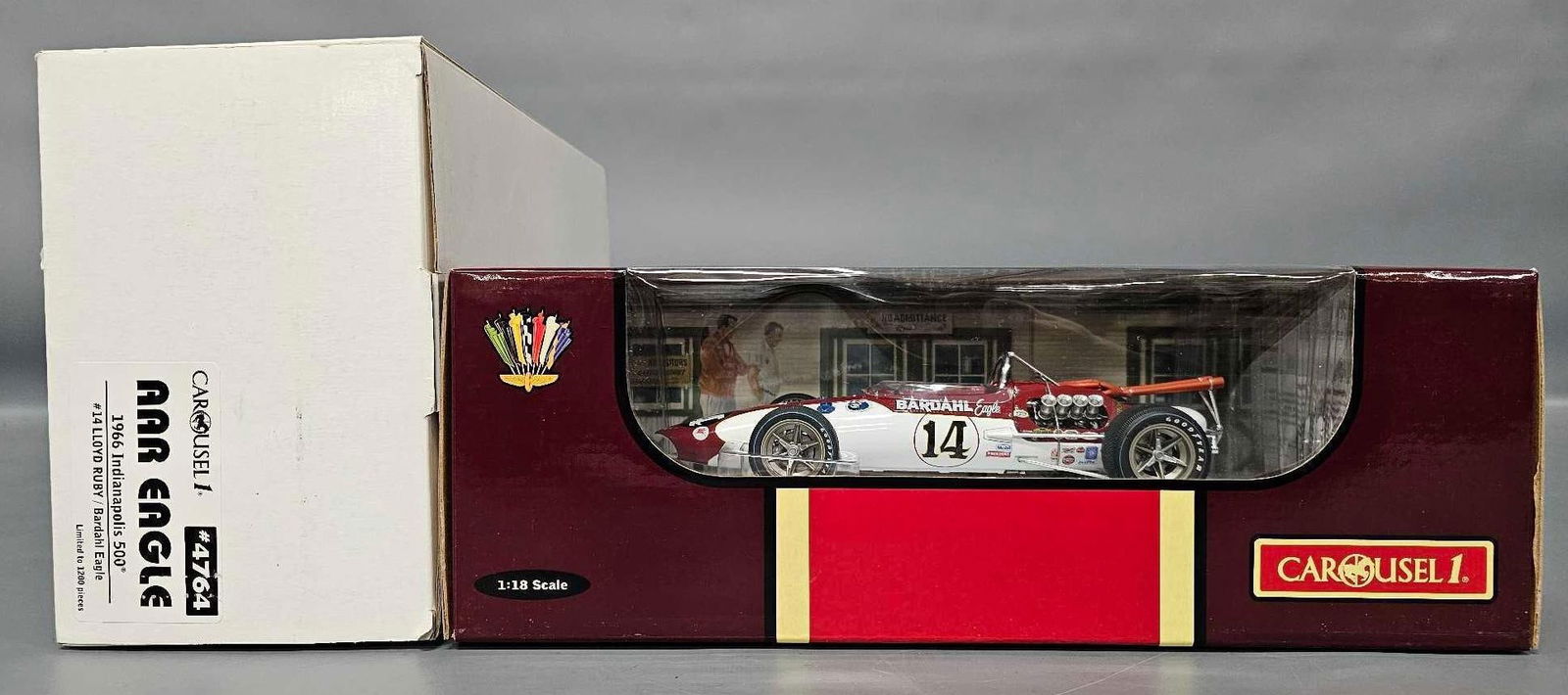 Carousel 1 1966 1/18 Indy 500 AAR Eagle Lloyd Ruby in original box (1 of 11)