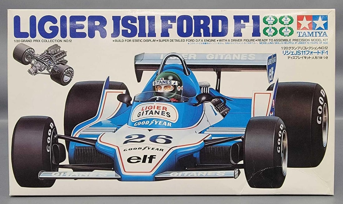 Tamiya 1/20 Ligier JS11 Ford F1 in original box kit 2012 (1 of 3)