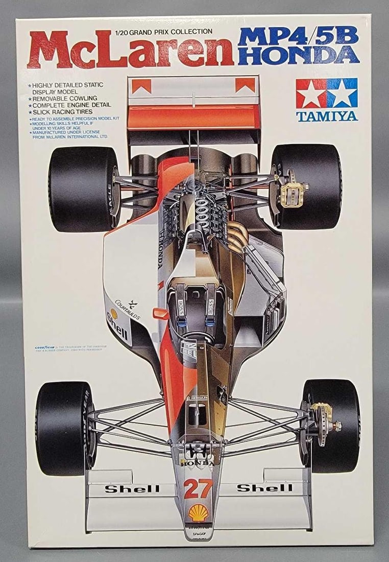 Tamiya 1/20 McLaren MP4/5B Honda in original box kit 20026 (1 of 3)