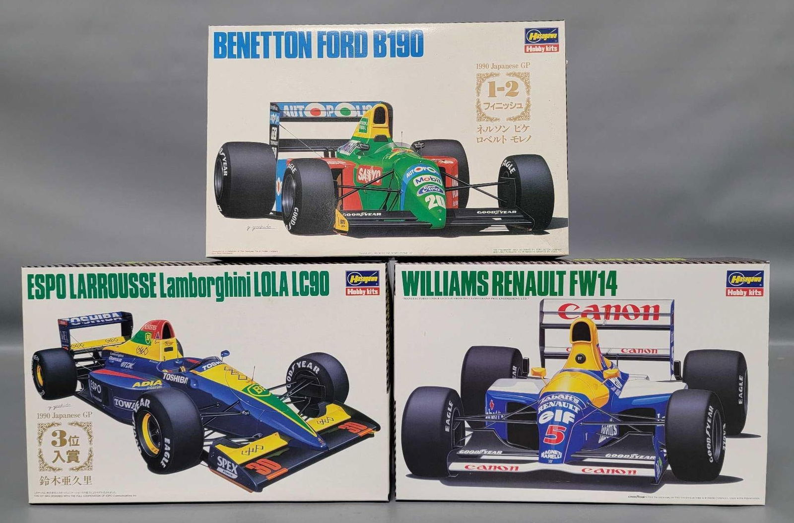 Three Hasegawa 1/24 GP cars in original box kits 1500 1300 1300 (1 of 5)