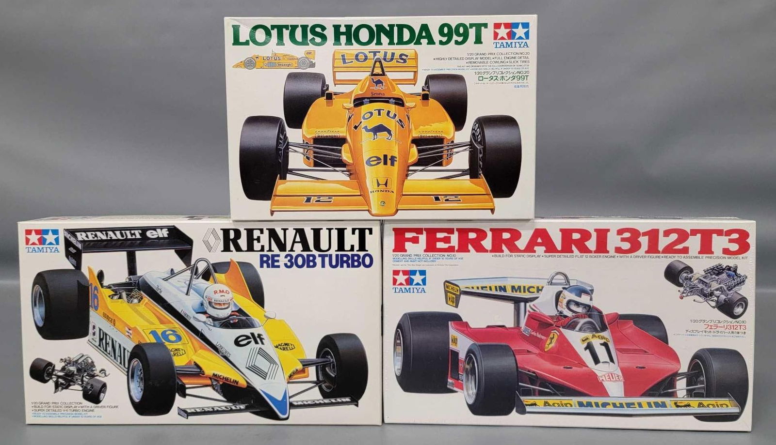 Three Tamiya 1/20 GP cars in original box kits 2018 20020 20010 (1 of 8)