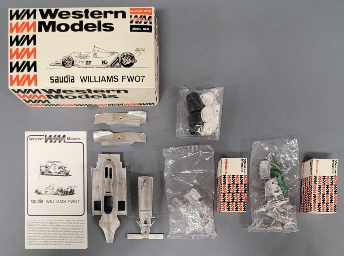 Western Models 1/24 Saudia Williams FW07 Metal model in original box kit WF3 (1 of 3)
