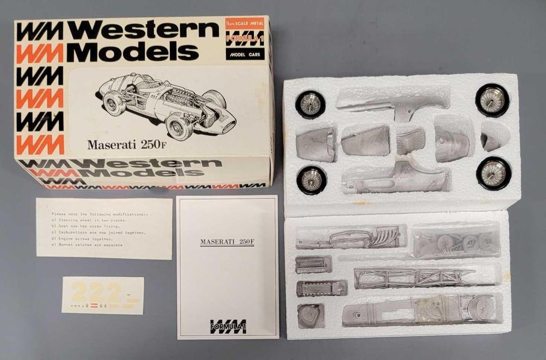 Western Models 1/24 Maserati 250F Metal model in original box kit WF4 (1 of 4)