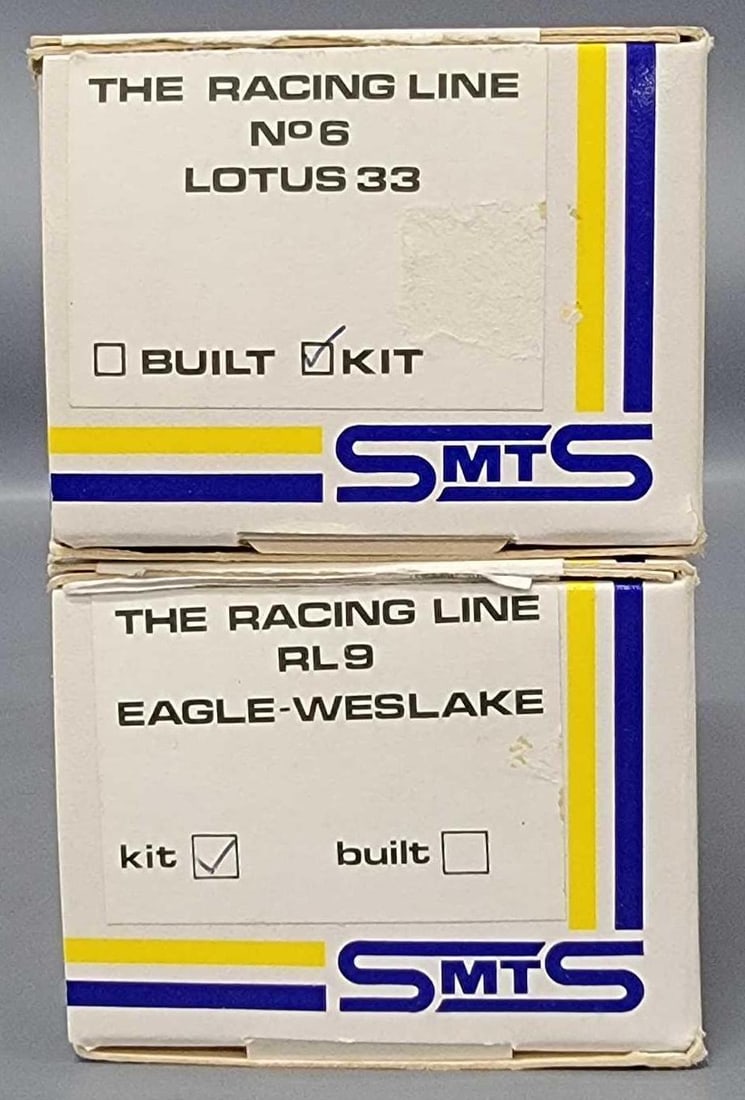Two SMTS 1/43 The Racing Line Eagle Weslake Lotus 33 in original box kits RL9 No 6 (1 of 3)