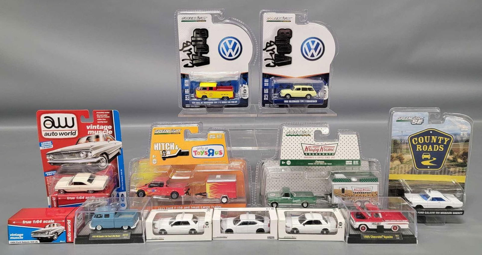 Twelve cars Greenlight Auto World M2 Classics in original blister packs (1 of 6)