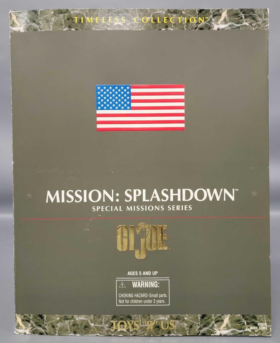 Kenner GI Joe Mission Splashdown Special Mission Series in original box: Kenner GI Joe Mission Splashdown Special Mission Series with factory sealed bag with accessories in excellent condition in original open box with all parts accounted for as seen in the photos.