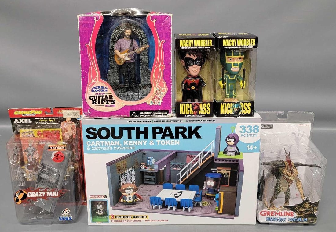 Six factory sealed items South Park Gremlins Crazy Taxi etc (1 of 8)