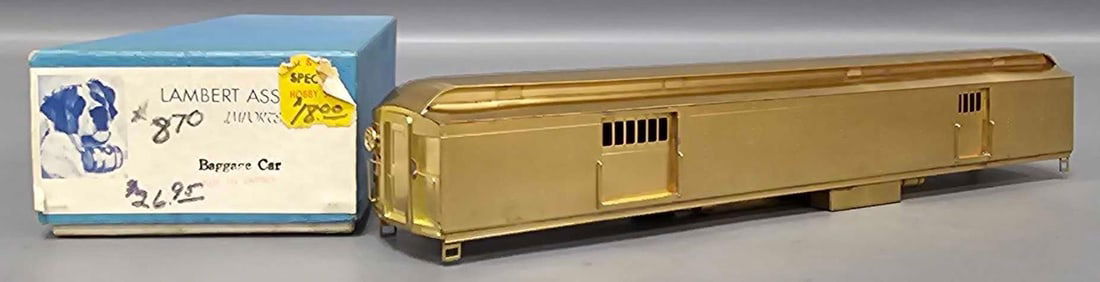 Lambert HO brass baggage car in original box (1 of 10)