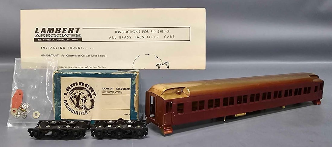 Lambert HO brass passenger car in original box (1 of 13)