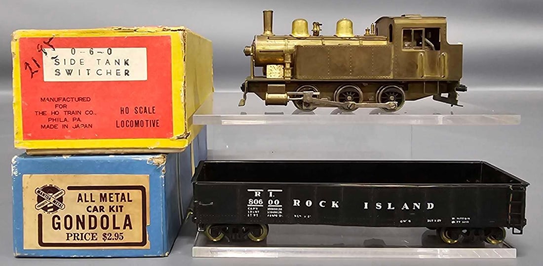 GHC HO brass tank loco and Mantua gondola in original boxes (1 of 11)