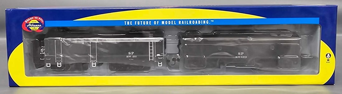 Athearn HO Southern Pacific Rotary Snowplow and Power Car in OB: Athearn HO Southern Pacific Rotary Snowplow and Power Car C9/10 stock number 93822 in an excellent original box as seen in the photos.