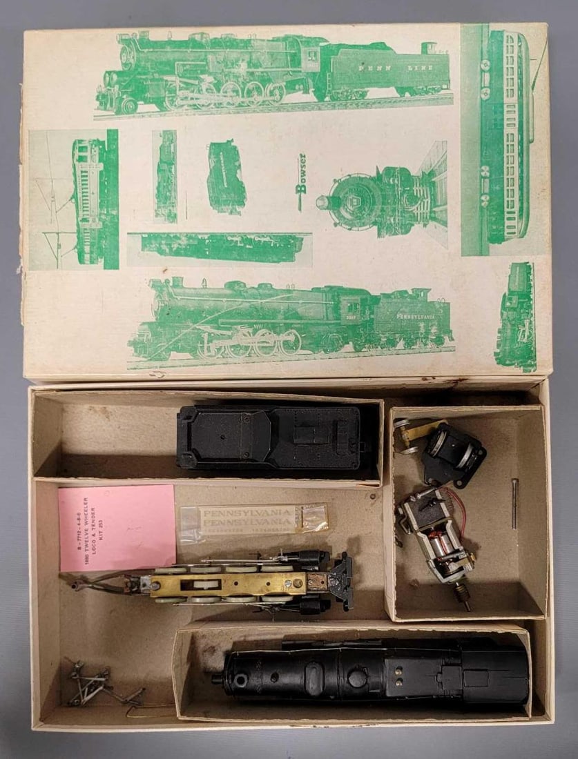 Partially built up Bowser HO Pennsylvania L-1 Mikado steam locomotive kit (1 of 11)