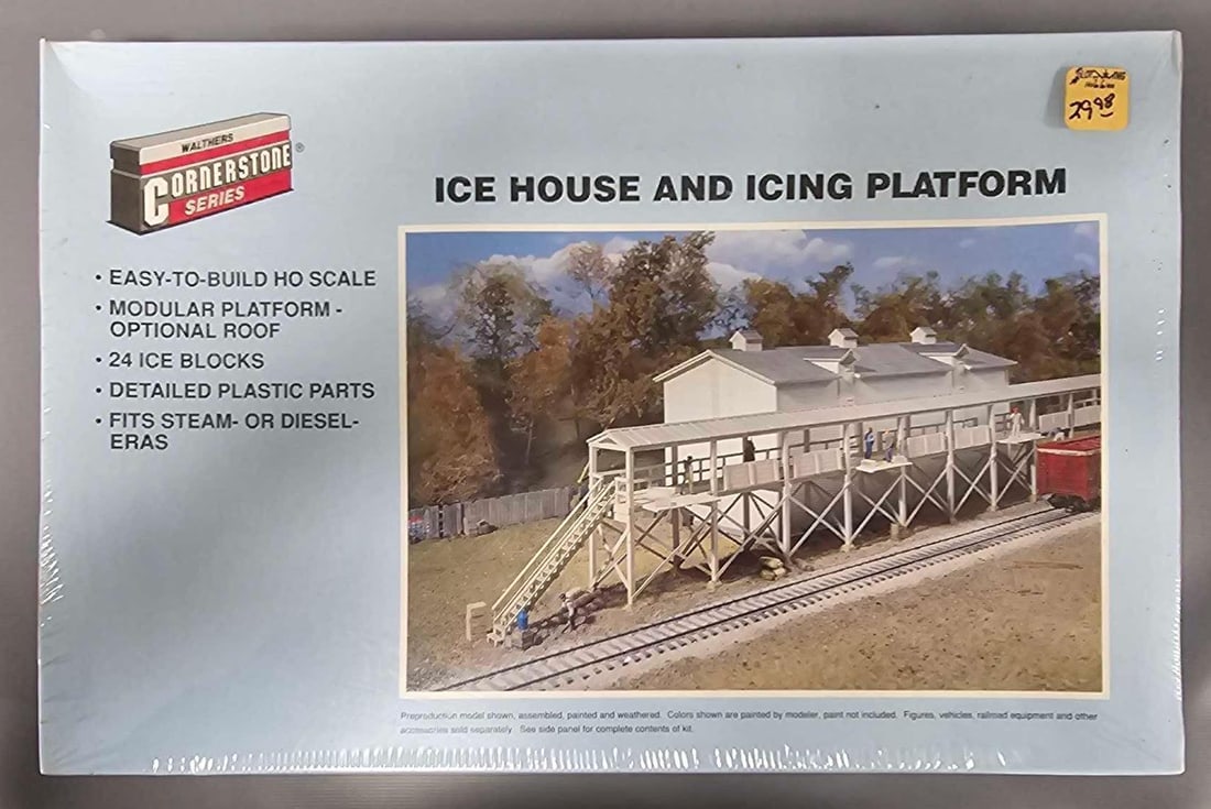Four factory sealed Walthers HO Cornerstone Building Sets in OB (1 of 5)