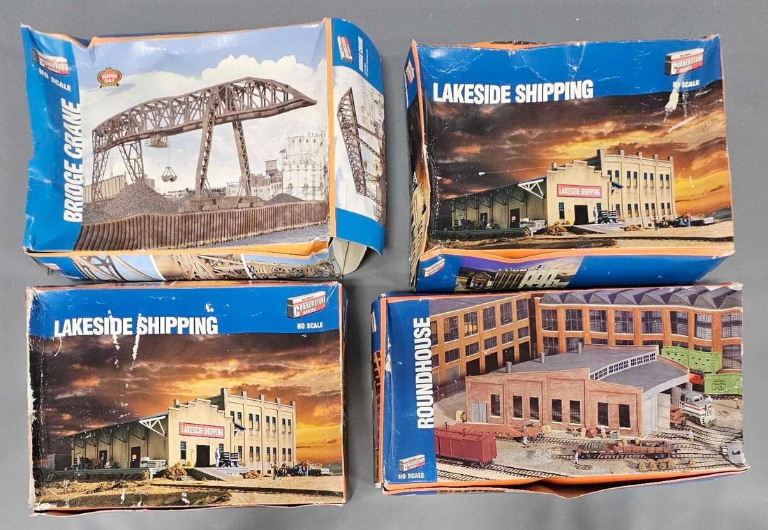 Four Walthers HO Cornerstone Structures in OB (1 of 6)