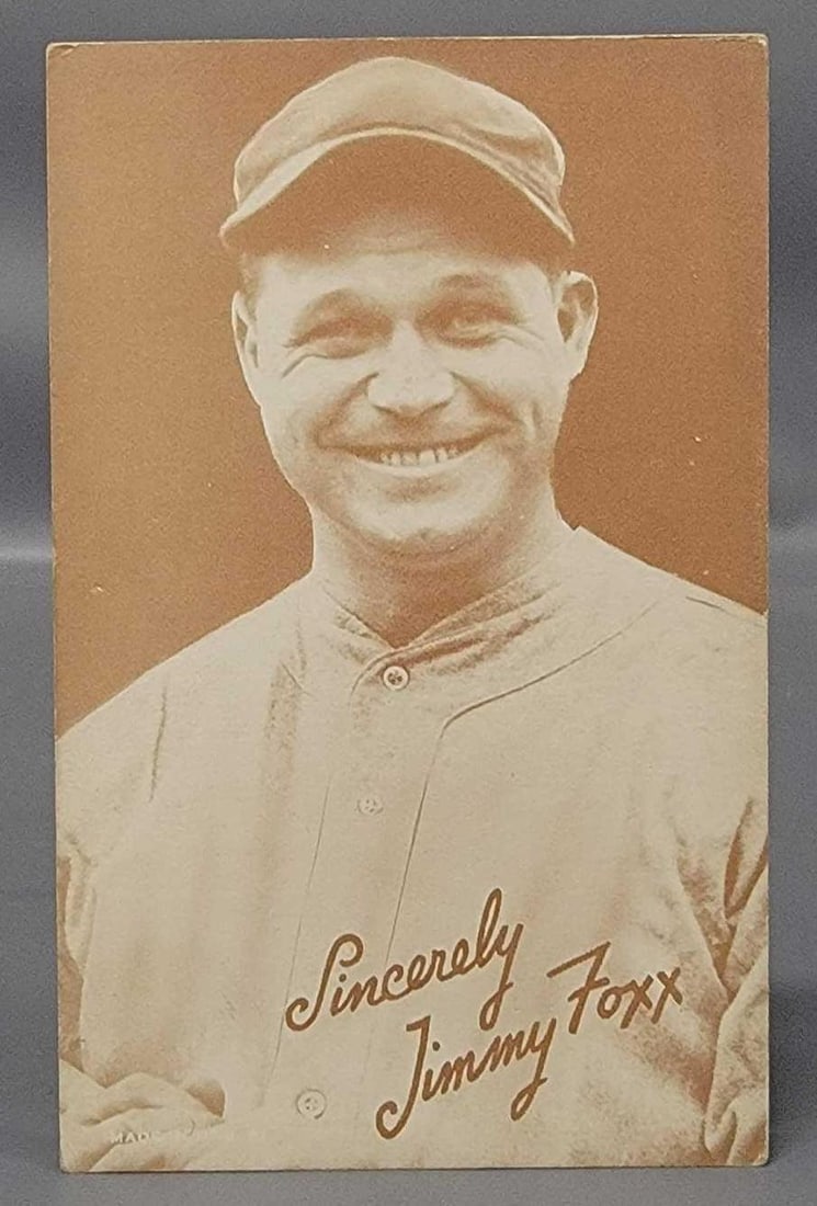 Jimmy Foxx 1939-1946 Exhibits Salutation card (1 of 3)