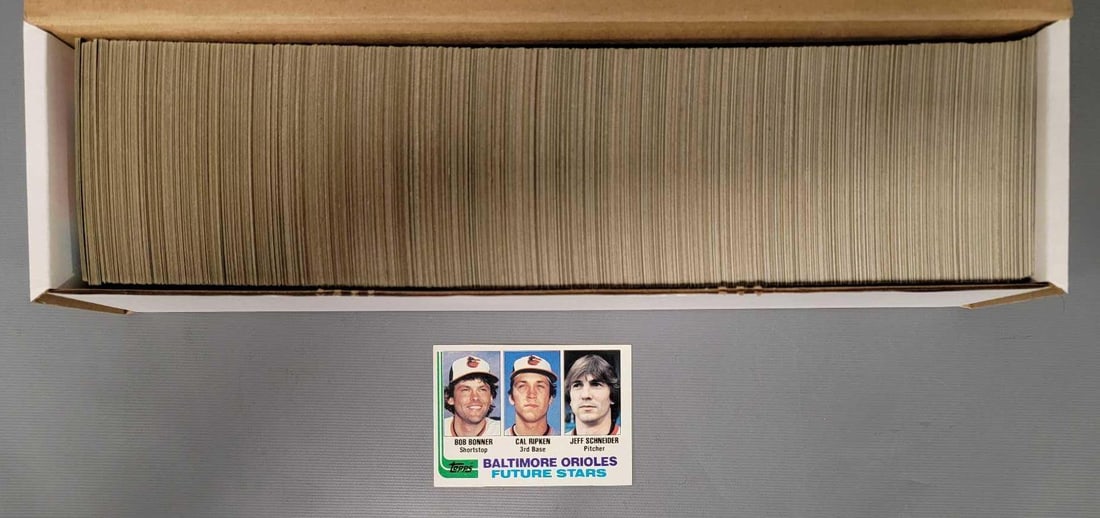 1982 Topps baseball set with Cal Ripken Jr RC (1 of 8)