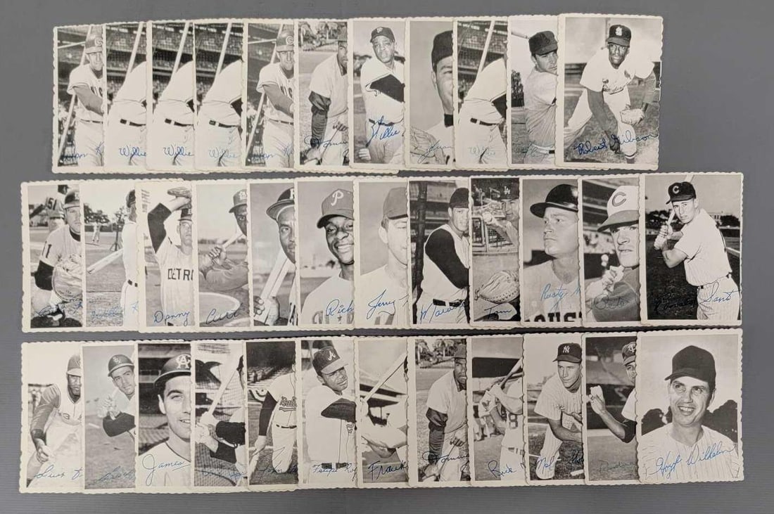 1969 Topps Deckle Edge near set 30 of 33 plus extras (1 of 3)