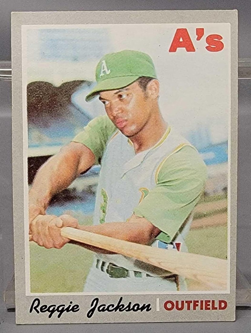 1970 Topps baseball #140 Reggie Jackson: 1970 Topps baseball #140 Reggie Jackson in great shape, very nicely centered as seen in the photos.