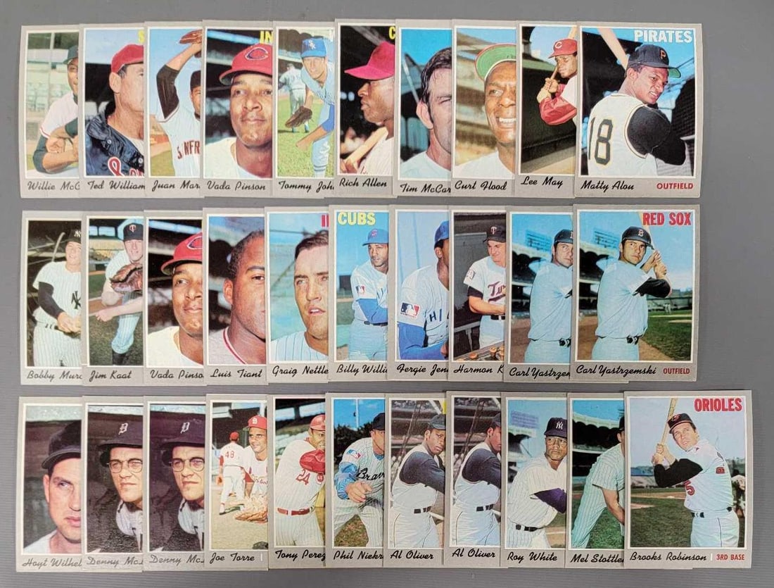 Thirty-one 1970 Topps baseball star and semi-star cards (1 of 3)