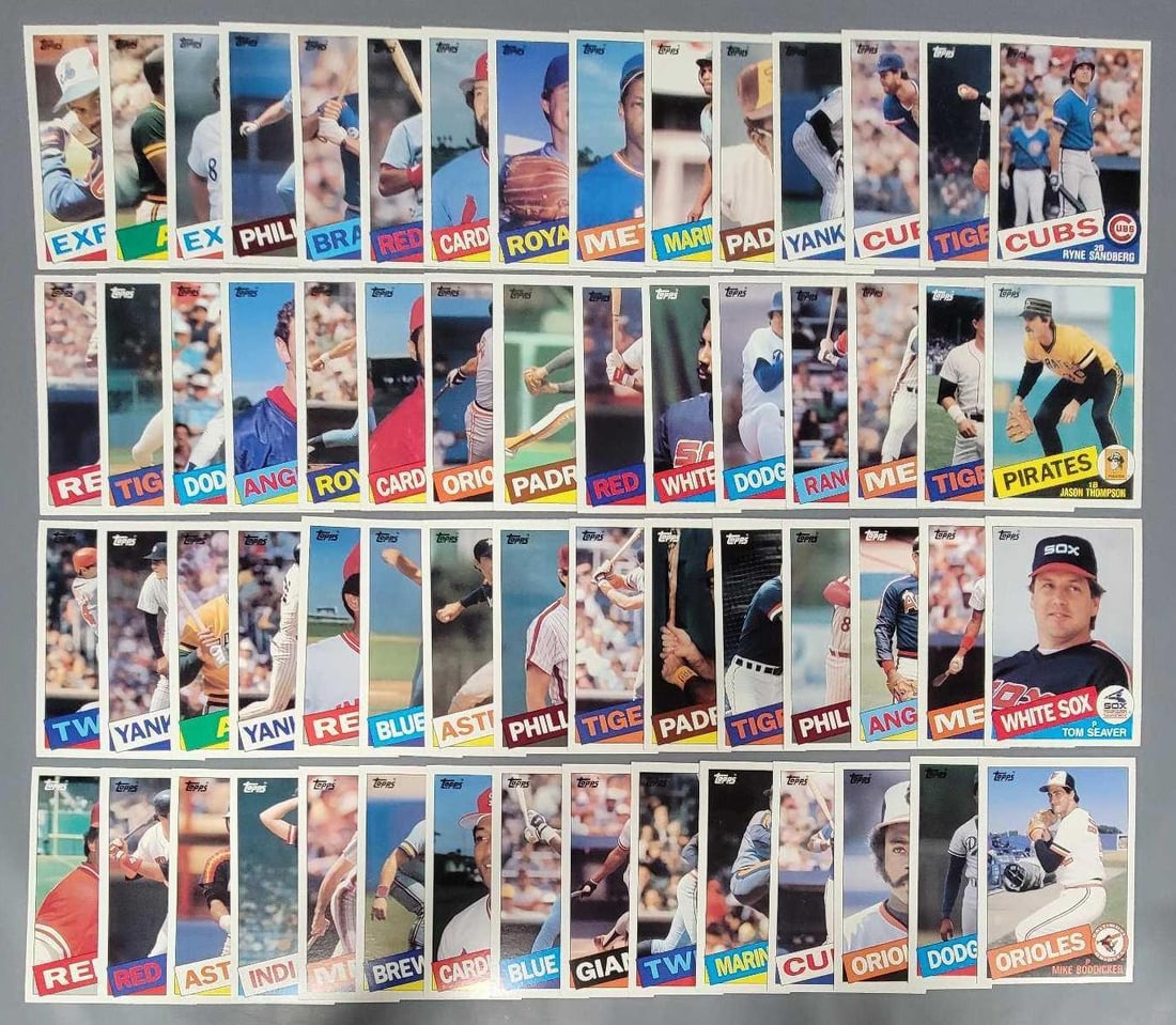 1985 Topps baseball Super Size complete set 1-60 with numerous HOFers (1 of 5)
