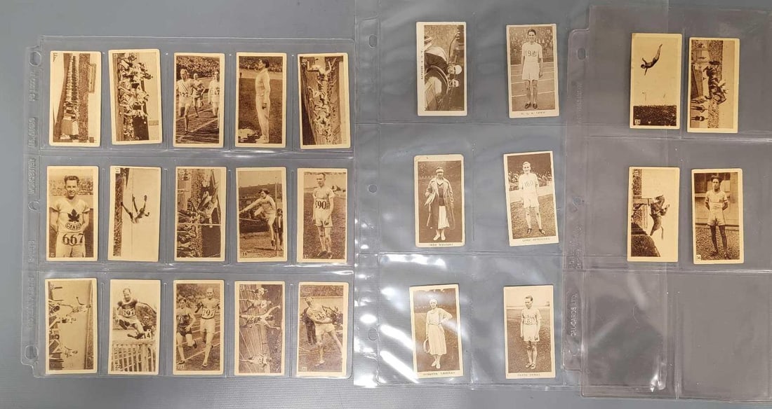 Nineteen Godfrey Phillips 1928 Olympic Champions cards plus others (1 of 7)