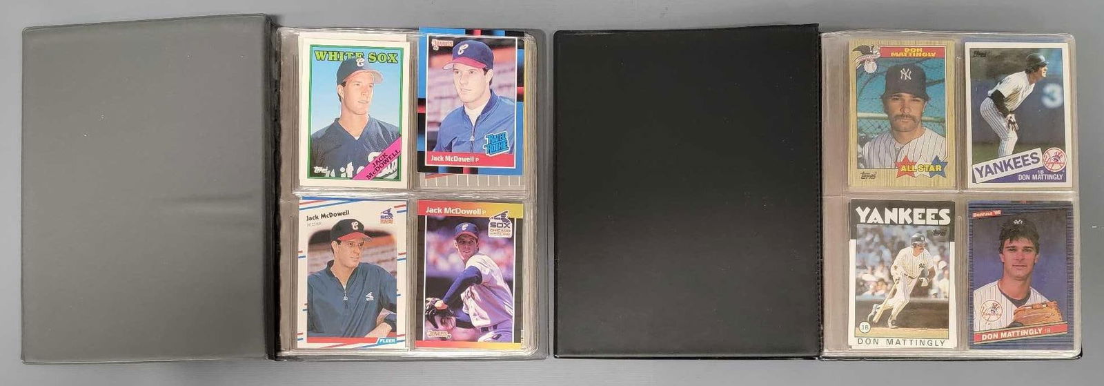 Two albums full with baseball cards of six different players (1 of 12)