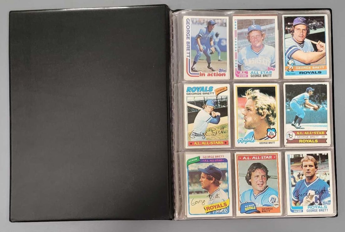 George Brett Jerome Walton Jose Canseco and Gary Sheffield baseball card collection (1 of 7)