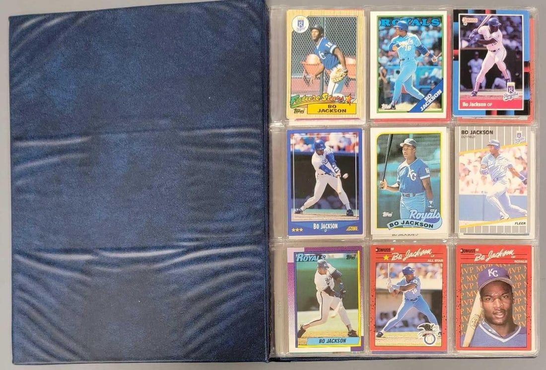 Baseball card album with 85 star cards (1 of 13)