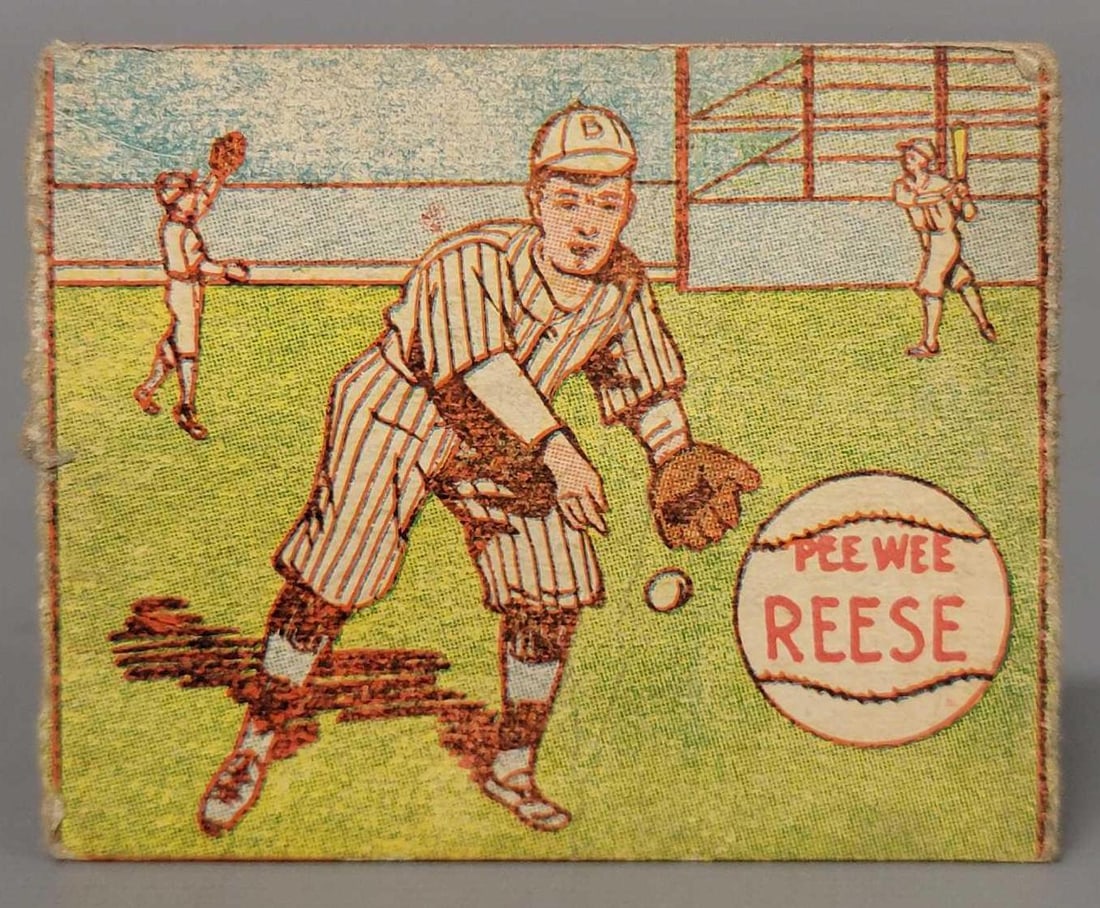 1949 R302-2 M.P. & Co Pee Wee Reese baseball card (1 of 6)