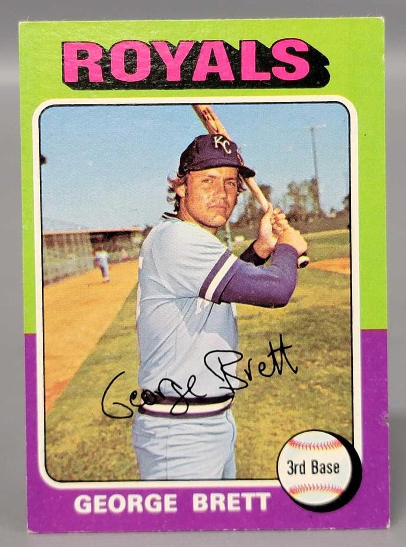 1975 Topps #228 George Brett rookie card HOF (1 of 6)