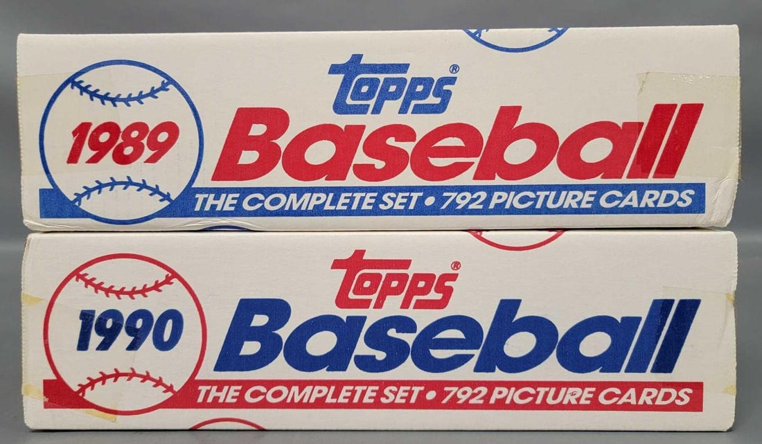 Factory sealed 1989 and 1990 Topps baseball complete sets (1 of 6)