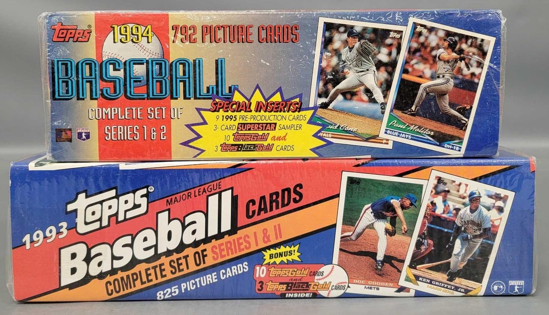 Factory sealed 1993 and 1994 Topps baseball complete sets (1 of 6)