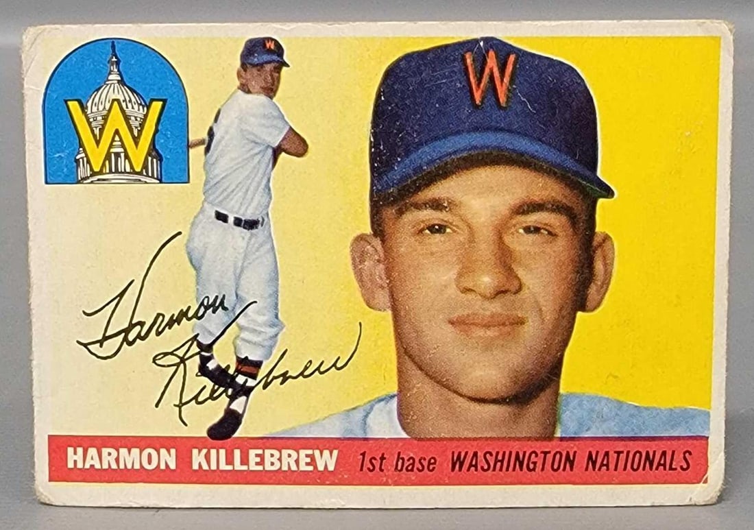 1955 Topps #124 Harmon Killebrew rookie card (1 of 6)