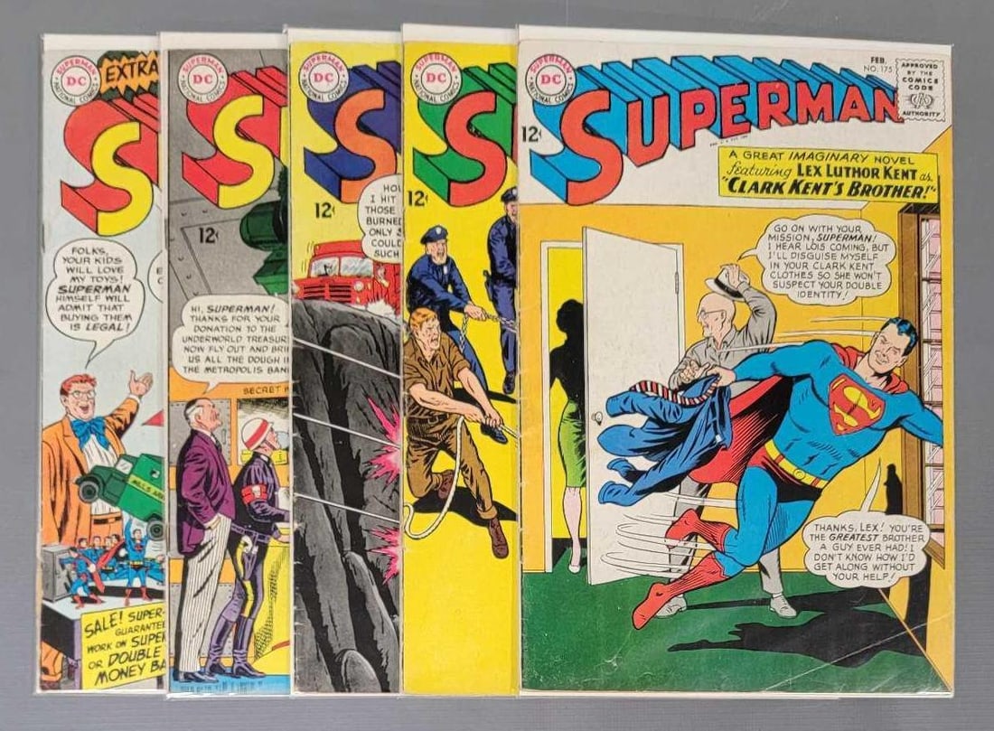 Five Superman Comics 1st Silver Age Toyman (1 of 3)