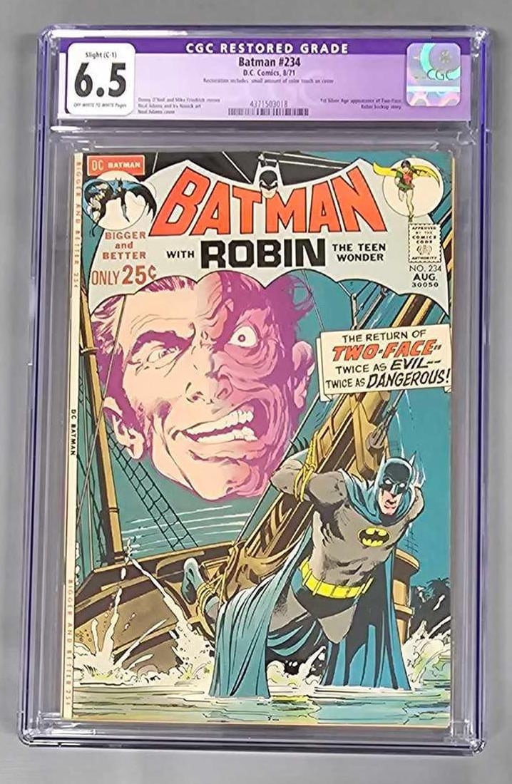 Batman 234 CGC 6.5 1st Silver Age Two-Face (1 of 6)