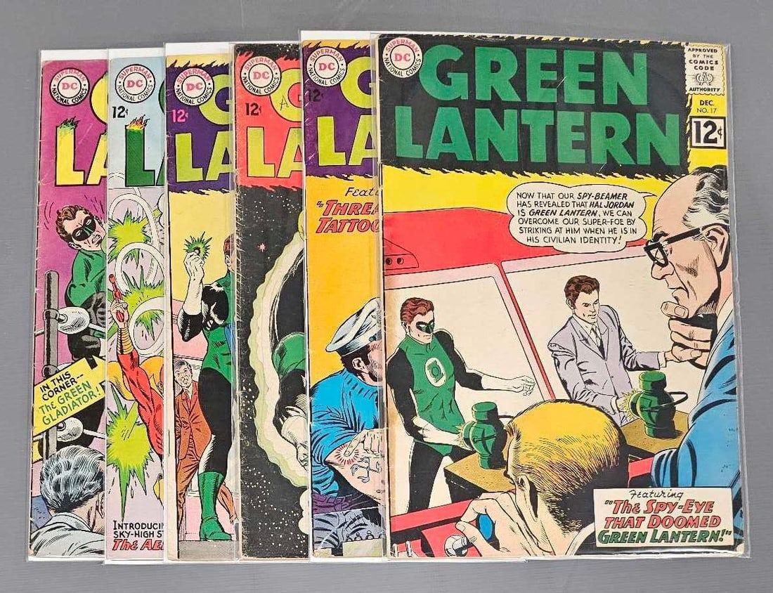 Six Green Lantern Comics 1st Tattooed Man (1 of 4)