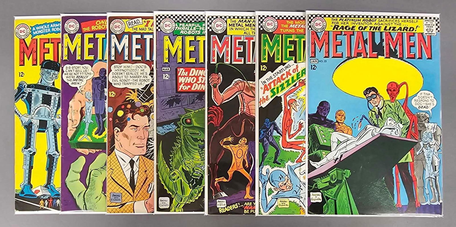Seven Metal Men Comics (1 of 4)