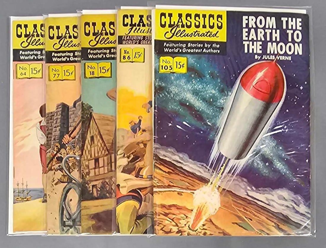 Five Classics Illustrated Comics (1 of 3)