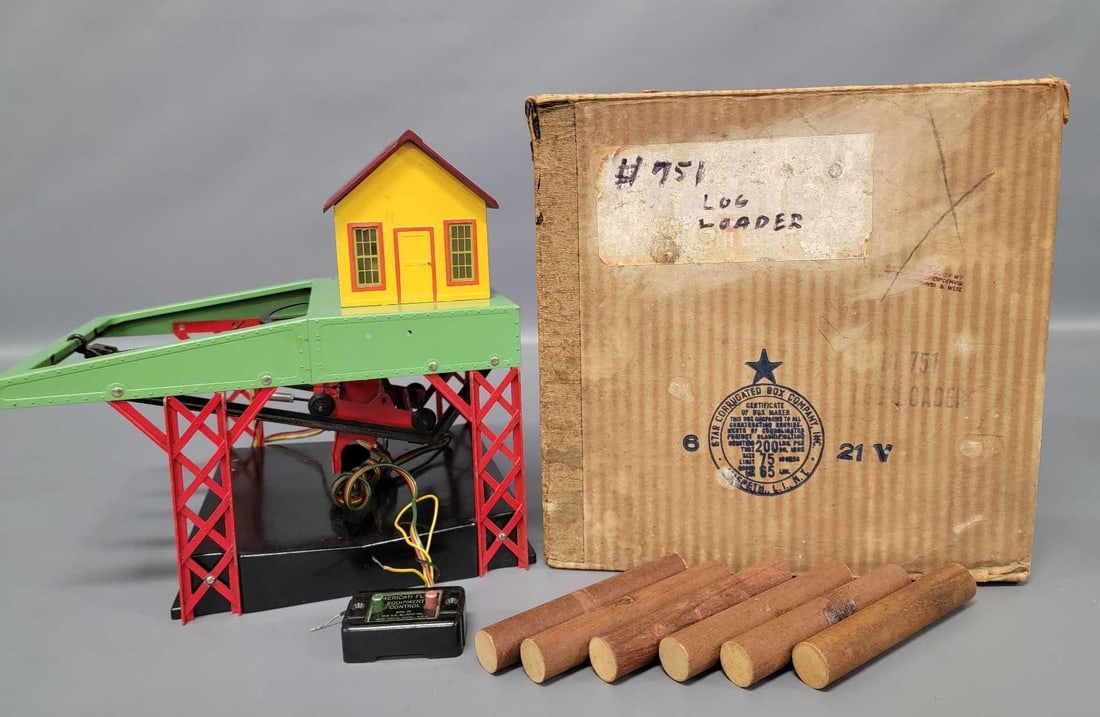 American Flyer S gauge 751 log loader in original box (1 of 18)